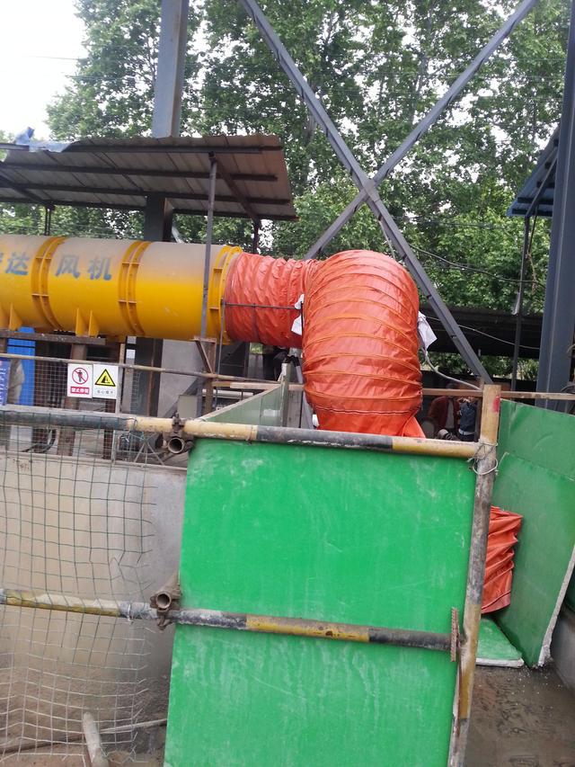 mining ventilation duct hanging